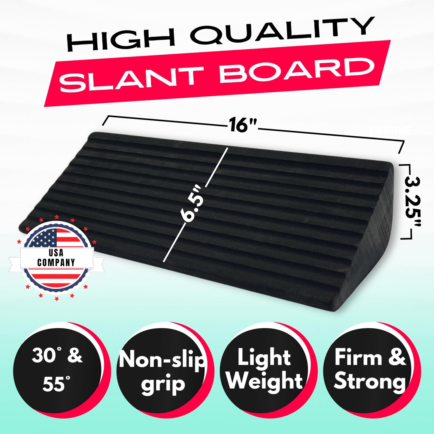 Calf Stretcher Slant Board and Squat Wedge 2PK | Physical Therapy Equipment Leg Stretcher and Fascia Stretcher for Achilles Tendonitis Relief, Shin Splint Relief | Slant Board for Calf Stretching