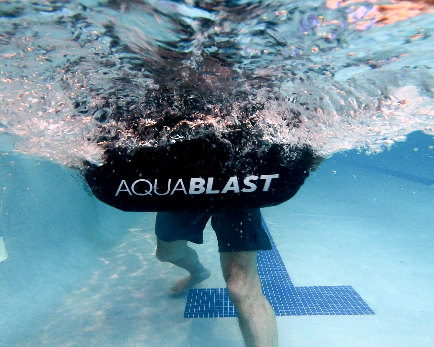 AquaBLAST 20-Liter V2 Water-Filled Fitness & Punching Bag for Swimming Pools, Muscle-Building Aquatic Workouts, Strength Training & Cardio