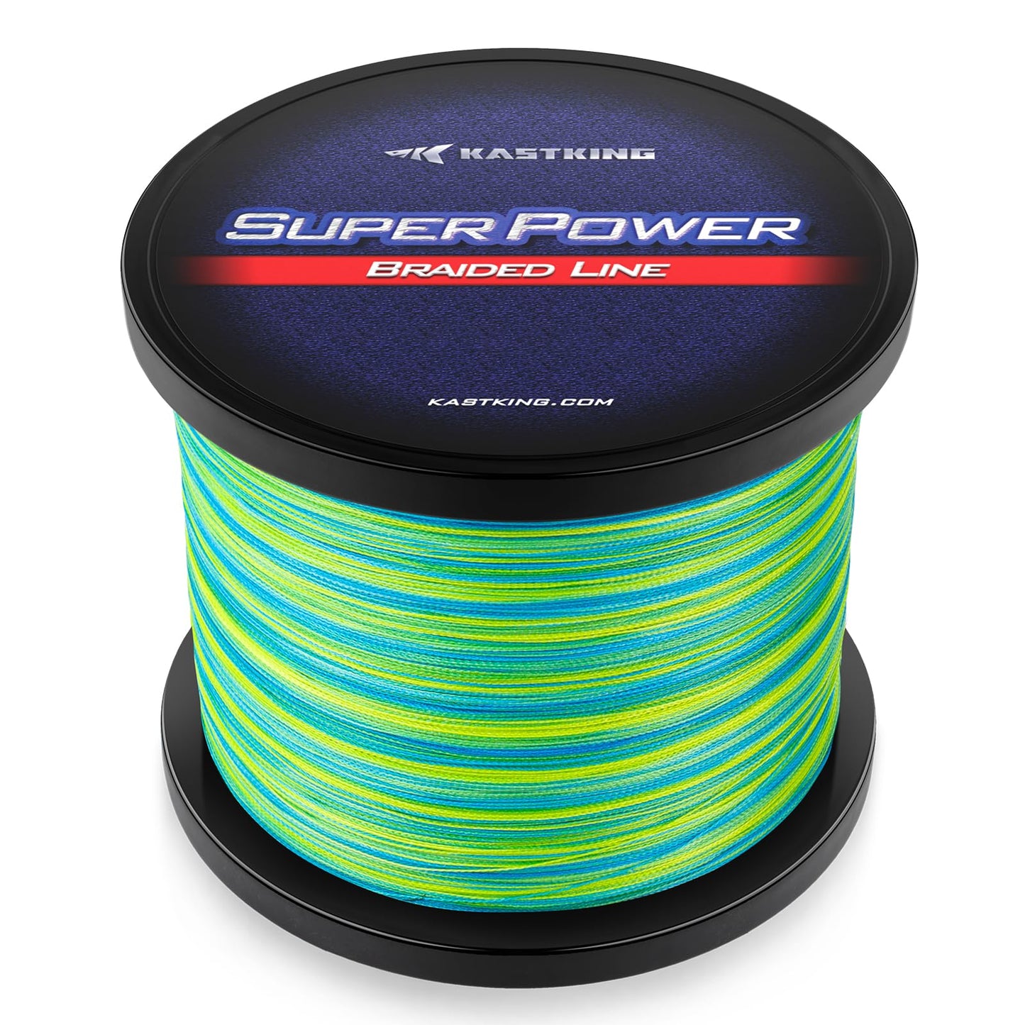 KastKing Superpower Braided Fishing Line, Camo Aqua, 6LB, 300+27 Yds