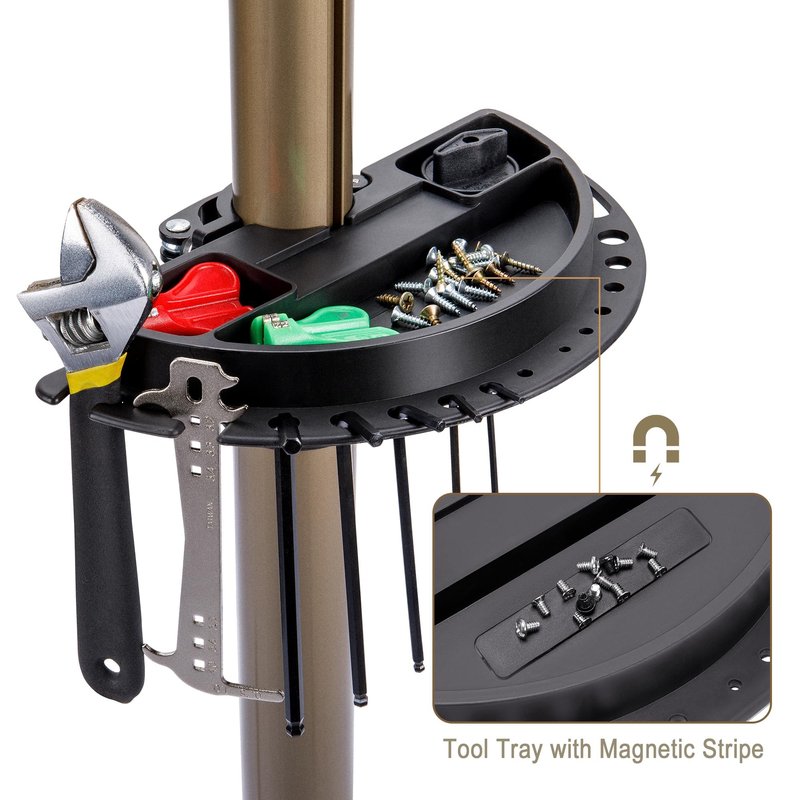 CHEPARK Bike Repair Stand (Max 80lbs) - Bike Stand Rack for Workstand Maintenance - E Bike Repair Stand Bicycle Shop Home Mechanics for Mountain Bike and Road Bike
