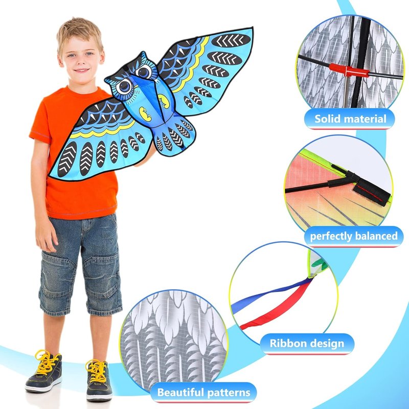 Large Butterfly Kite - Easy to Fly for Kids & Adults | 6 Pack - Perfect for Outdoor Games & Beach Activities