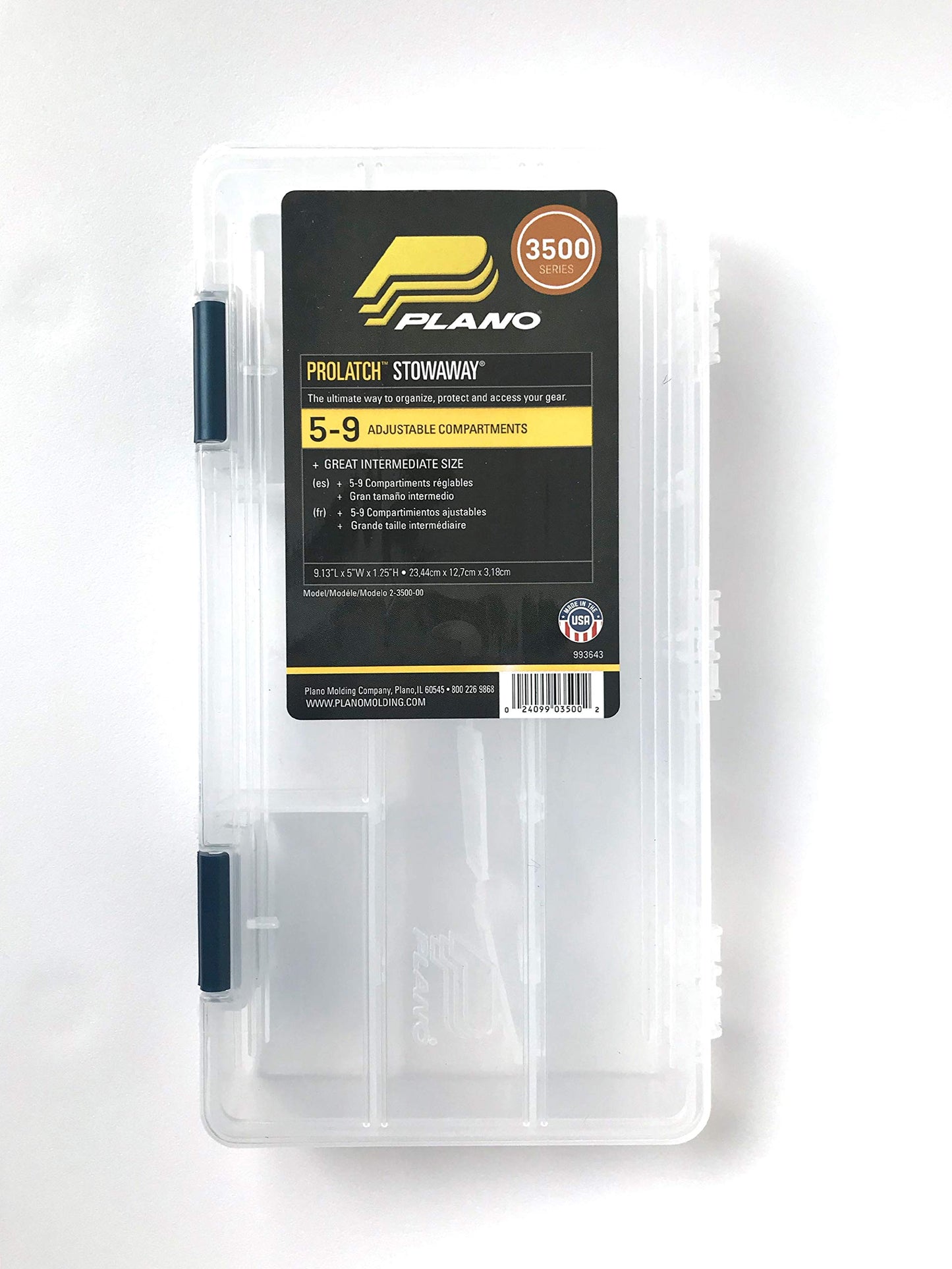 Plano Tackle Boxes,4 pack of 3500 Prolatch Stowaway Tackle Utility Boxes, Fishing Tackle Storage, blue