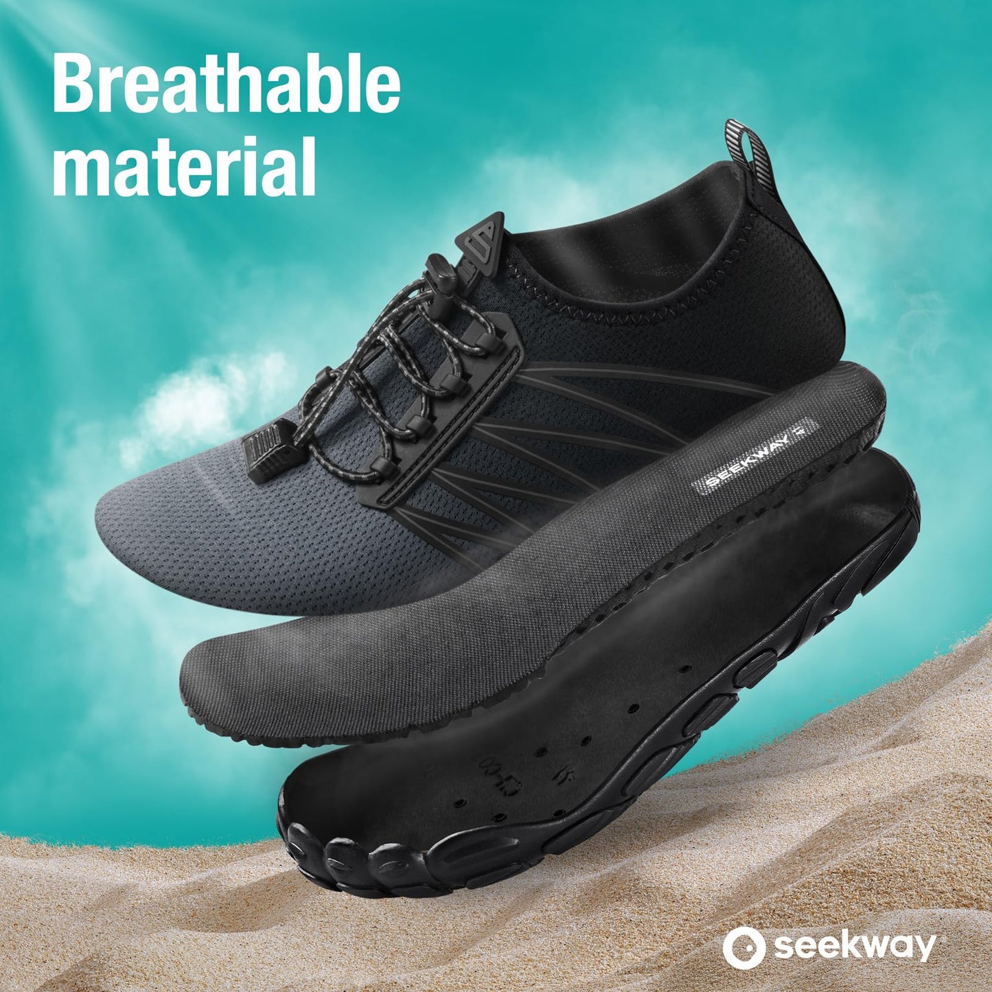 SEEKWAY Water Shoes for Women Adult Quick-Dry Aqua Sock Barefoot Men for Beach Swim River Pool Lake Hiking Kayaking Surfing