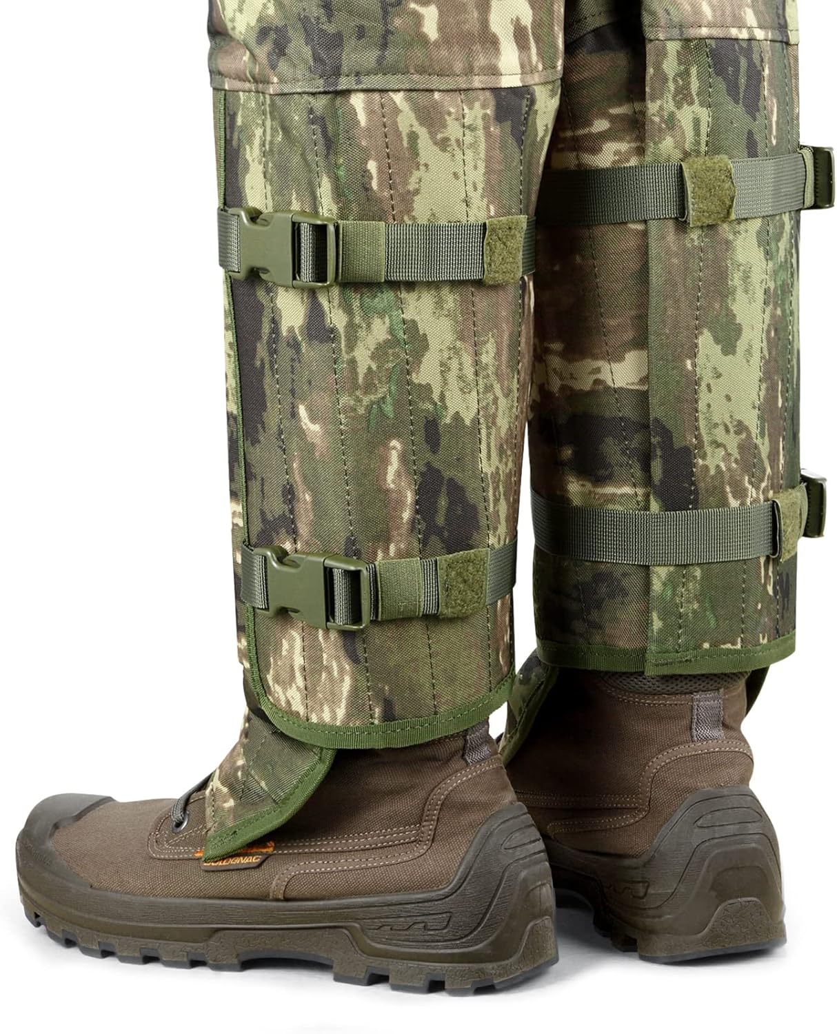 QOGIR Snake Gaiters - Full Protection Against Snake Bites | Long Fit Camo & Short Fit Mud Options