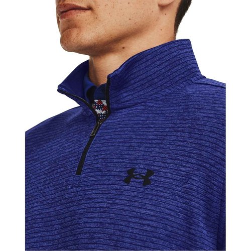 Under Armour Mens Storm SweaterFleece Quarter Zip, (456) Bauhaus Blue / / Black, Small