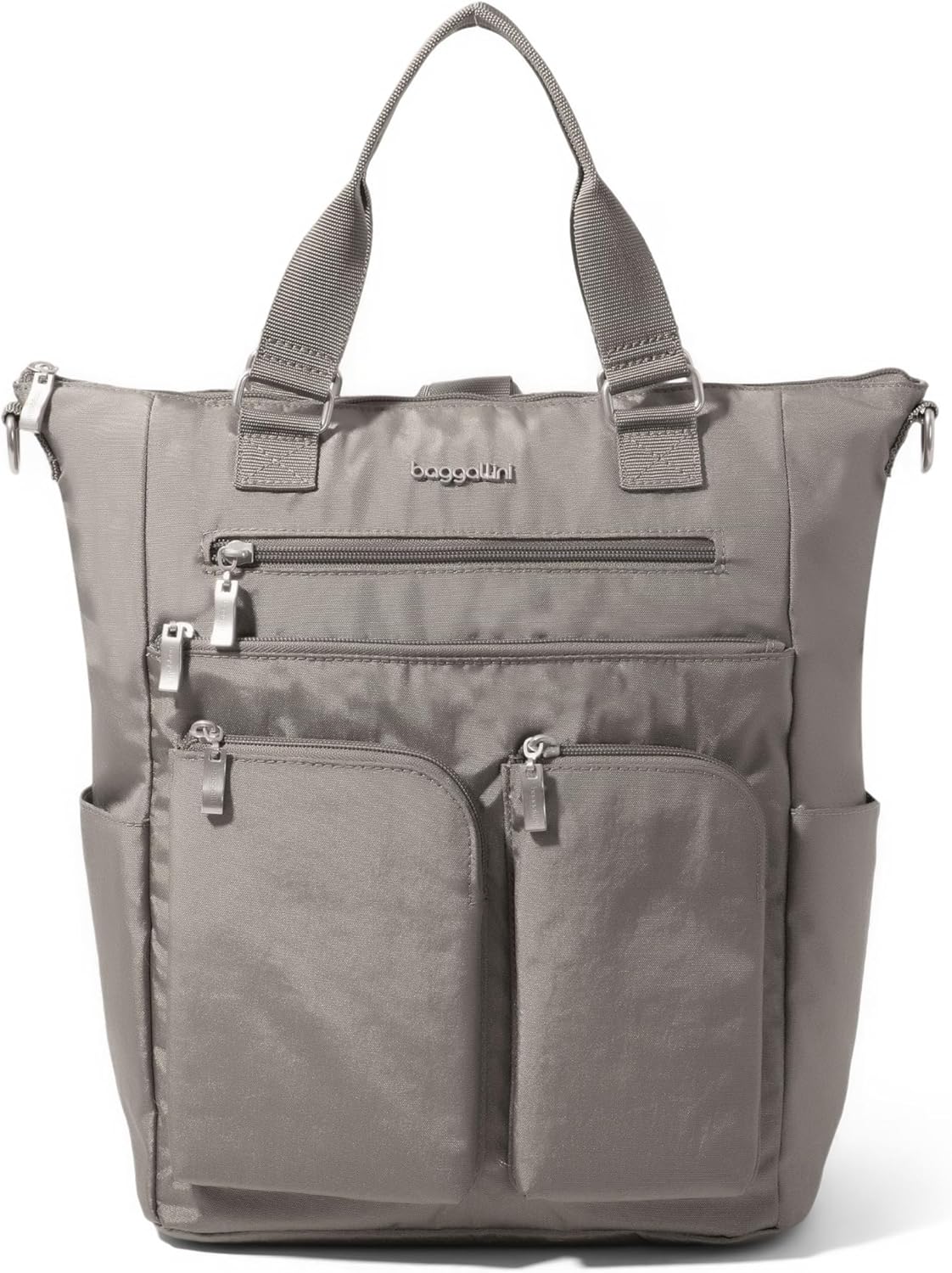 Baggallini Tote Backpack - 3-in-1 Lightweight Travel Bag with RFID Phone Wristlet | 15"x10.5"