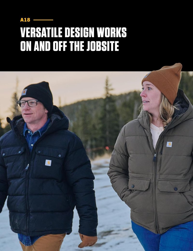 Carhartt Men's Knit Cuffed Beanie - Warm Winter Hat for Outdoor Activities | Various Colors Available