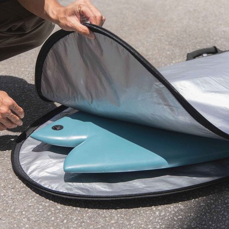 nanazero Surfboard Daily Use Bag 8'0" Black Surfboard Case Protective Cover for Mid-Length Boards