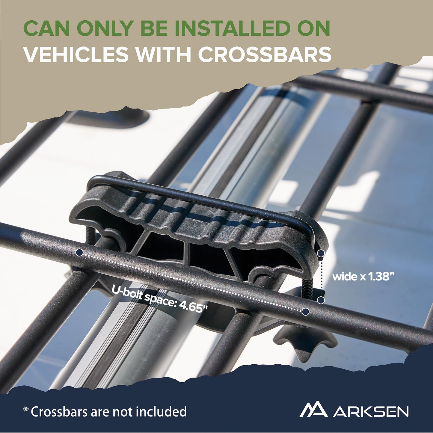 ARKSEN 30 x 50 x 6 Inch Universal Extra Wide 150LB Heavy Duty Roof Rack Cargo with 500D PVC Waterproof Cargo Bag, Car Top Luggage Holder Carrier Basket for SUV, Truck, & Car Steel Construction