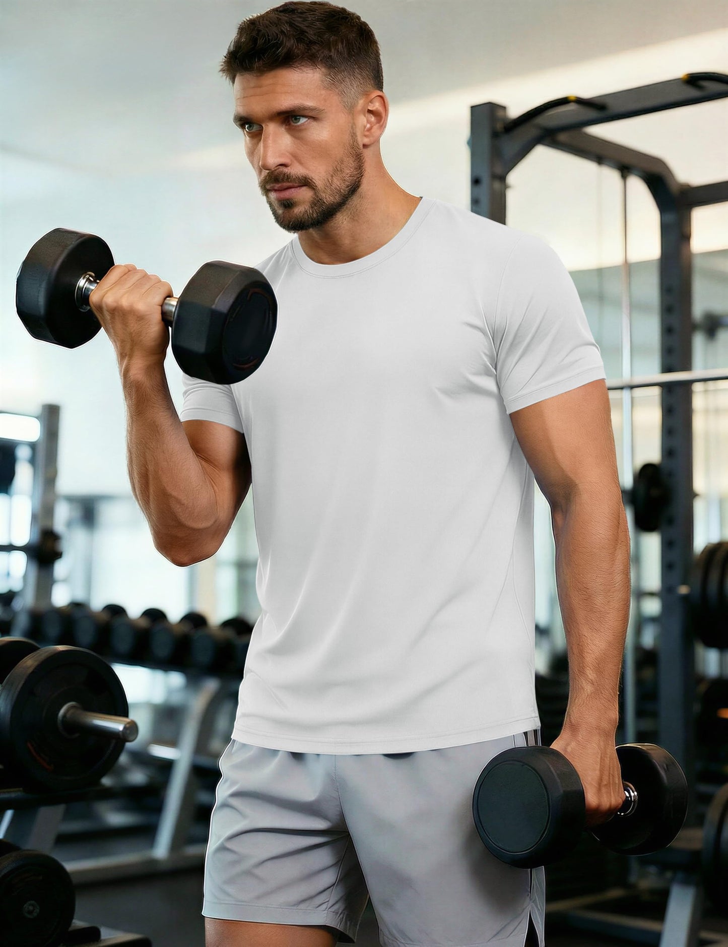 Outdoor Shirts for Men Dry Fit Hiking Shirt UPF 50+ Fishing Shirts Lightweight Breathable Shirts Gym Workout Running Shirts