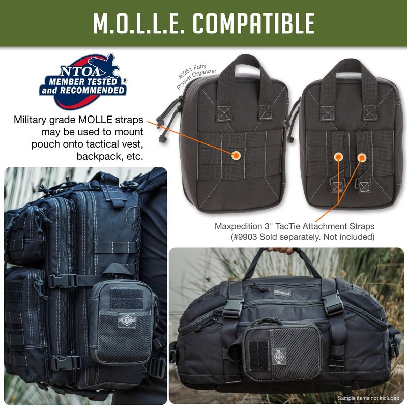 2012, Maxpedition Fatty Pocket Organizer (Black), Medium