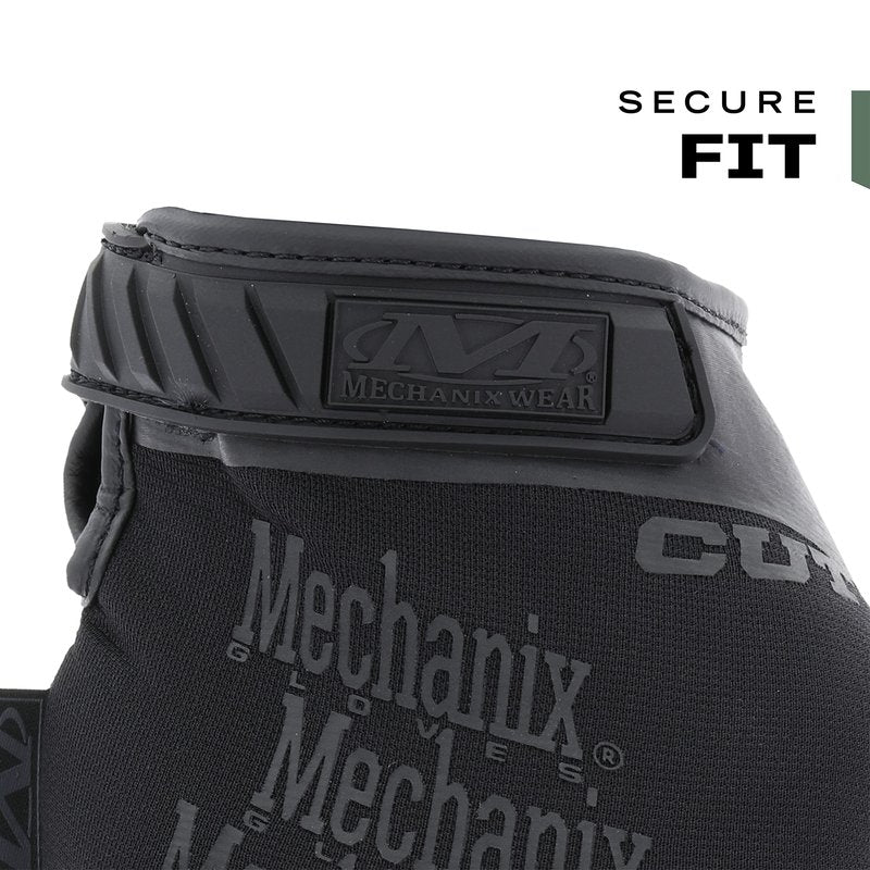 Mechanix Wear: Tactical Specialty Pursuit D5 Cut Resistant Covert Work Gloves (Large, All Black)