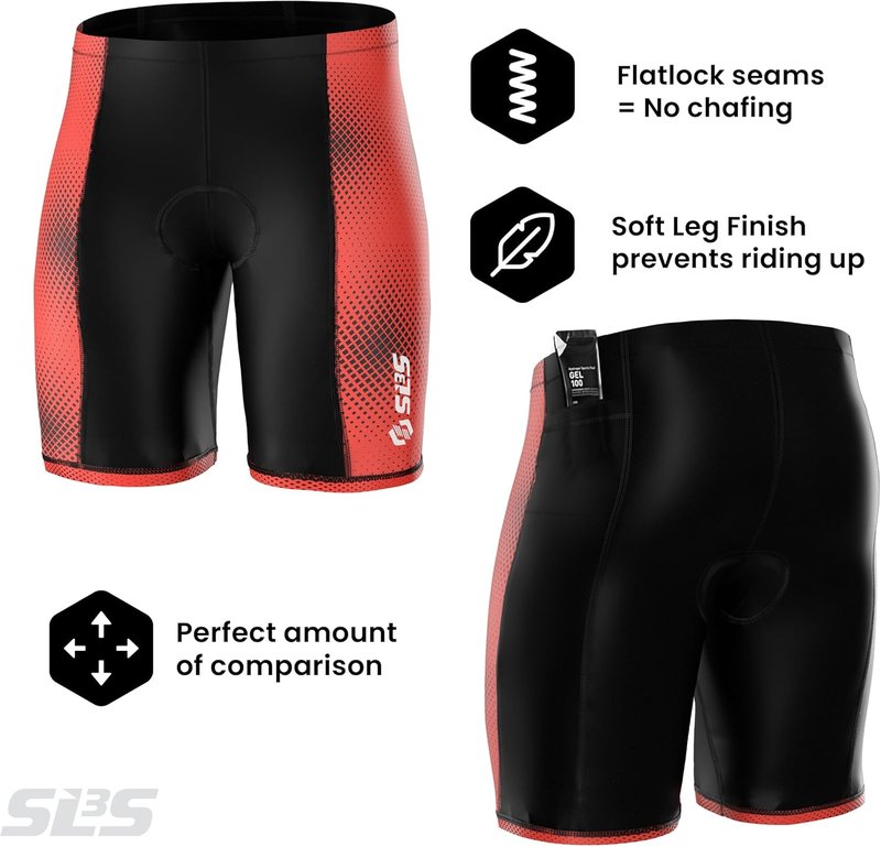 Triathlon Shorts for Men - Performance Race Shorts with 2 Pockets | Lightweight & Breathable Design