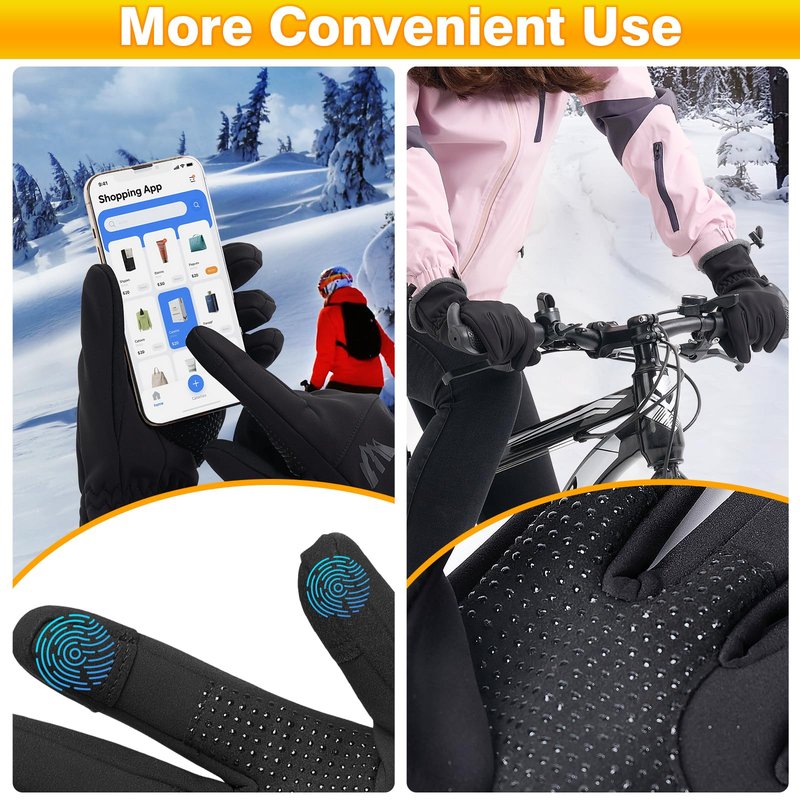 Moon Kitty Women’s Winter Running Gloves Cold Weather Gloves Windproof Thermal with Touchscreen Fingers for Women Men Jogging Driving Cycling Biking Outdoor Sports Daily Work