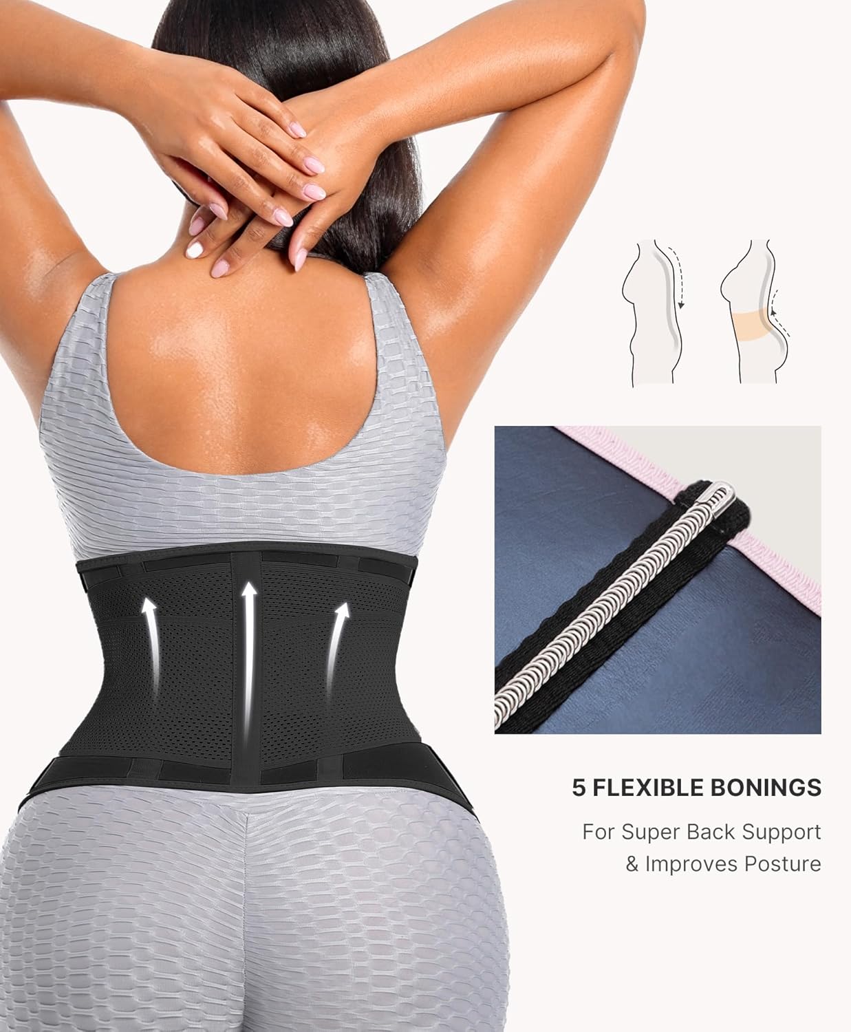 Sauna Waist Trainer for Women - Tummy Control Waist Trimmer & Ab Belt | Triple Wrap Sauna Suit for Effective Workouts