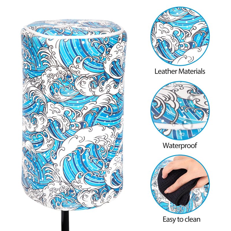 brdejc Funny Golf Driver Covers PU Leather Barrel Driver Headcovers Sea Spray Golf Club Covers for Club Protection (Spray)