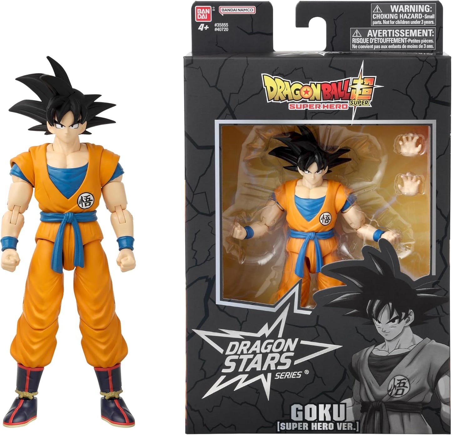 Dragon Stars Goku Action Figure | Dragon Ball Super: Super Hero, 6.5-Inch Collectible