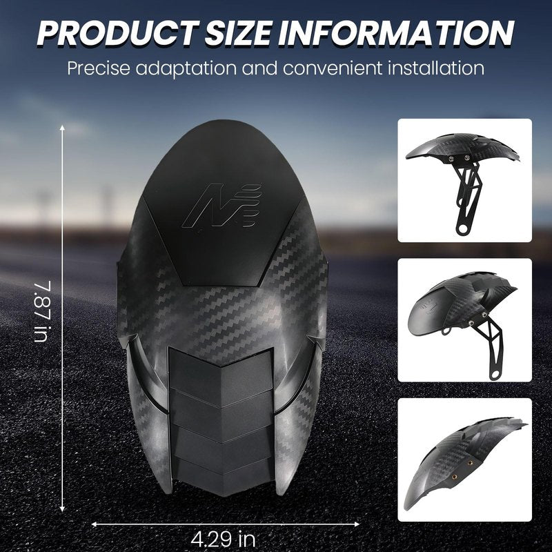 Universal Mudguard Compatible with VSETT 10+ MUKUTA 10 Zero 10X KAABO Mantis 10-Inch Electric Scooter Compatible withFender Wheel Cover Tyre Wing Mud Guard(1 Piece)1