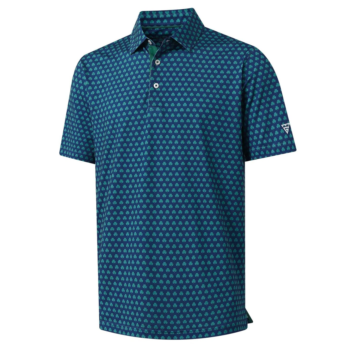 M MAELREG Golf Shirts for Men Dry Fit Print Patterns Performance Moisture Wicking Mens Polo Shirts Short Sleeve