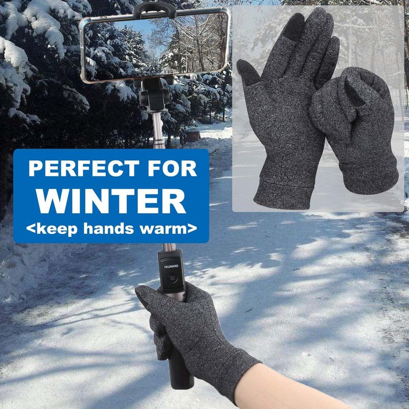 2 Pairs Full Finger Arthritis Gloves,Compression Gloves for Women Men, Hand Gloves Support and Warmth for Hands, Finger Joint, Relieve Pain from Rheumatoid, Osteoarthritis, RSI (Medium (2 Pairs))