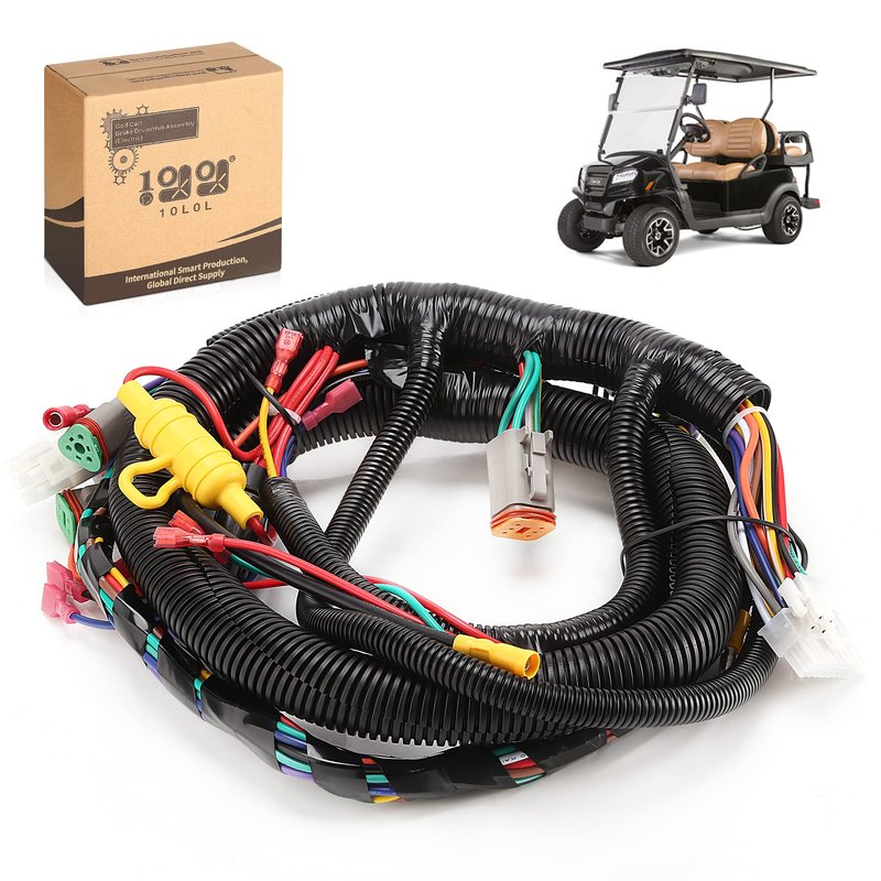 10L0L Golf Cart Main Wire Harness for Club Car Precedent & Tempo 2014-Up, Replaces OEM 104023201, Compatible with Gas & Electric Models