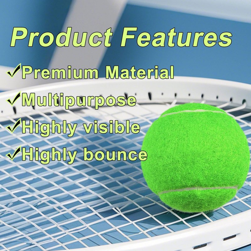 LvxNysa 6pcs Tennis Balls Training Tennis Ball with mesh Bags Beginner high Elasticity Practice Tennis Loose Tennis Balls for Dogs (Beige)