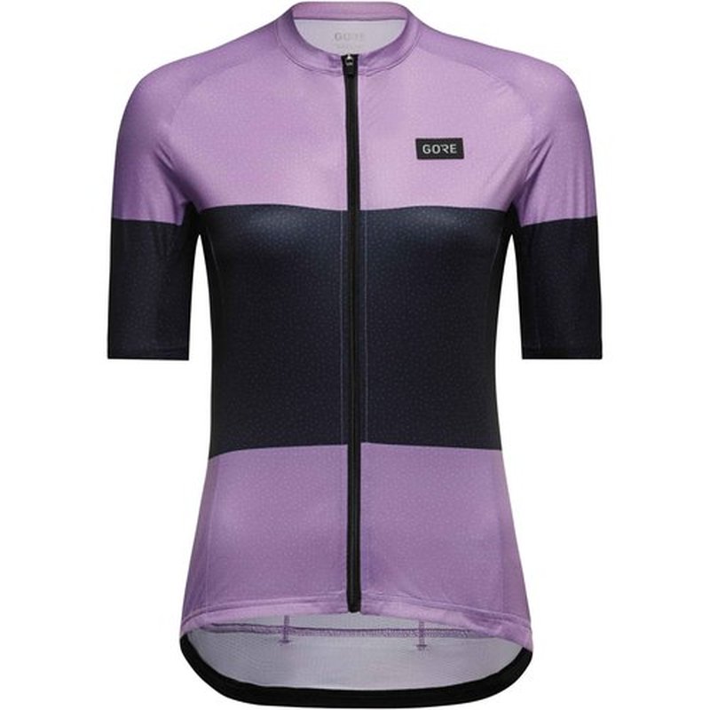 GOREWEAR Spirit Stripes Jersey - Women's Scrub Purple/Orbit Blue, S/4-6