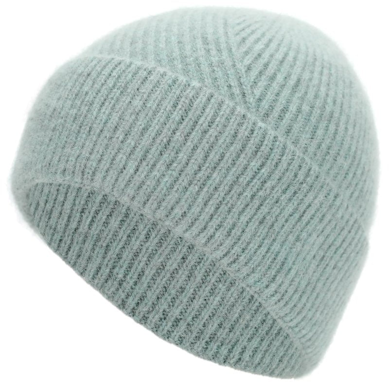 EASTER BARTHE Blue Cuffed Beanie Hat for Women Men Winter Warm Ribbed Knit Cuffed Beanie Skull Cap Ski Hat (Blue)