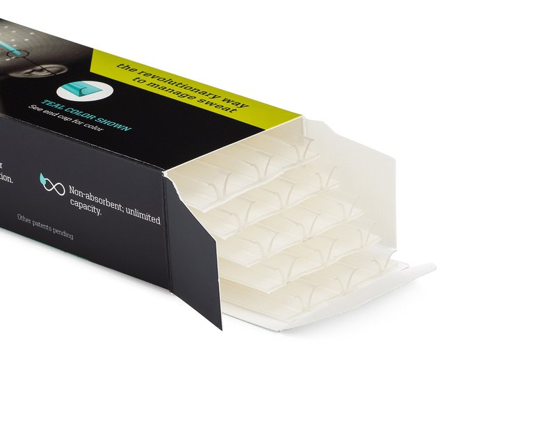Veo Strip | Sweat-Diverting, Adhesive Strips that Channel Sweat Away from Your Eyes and Glasses | Non-Absorbent for Unlimited Capacity (Clear 30)