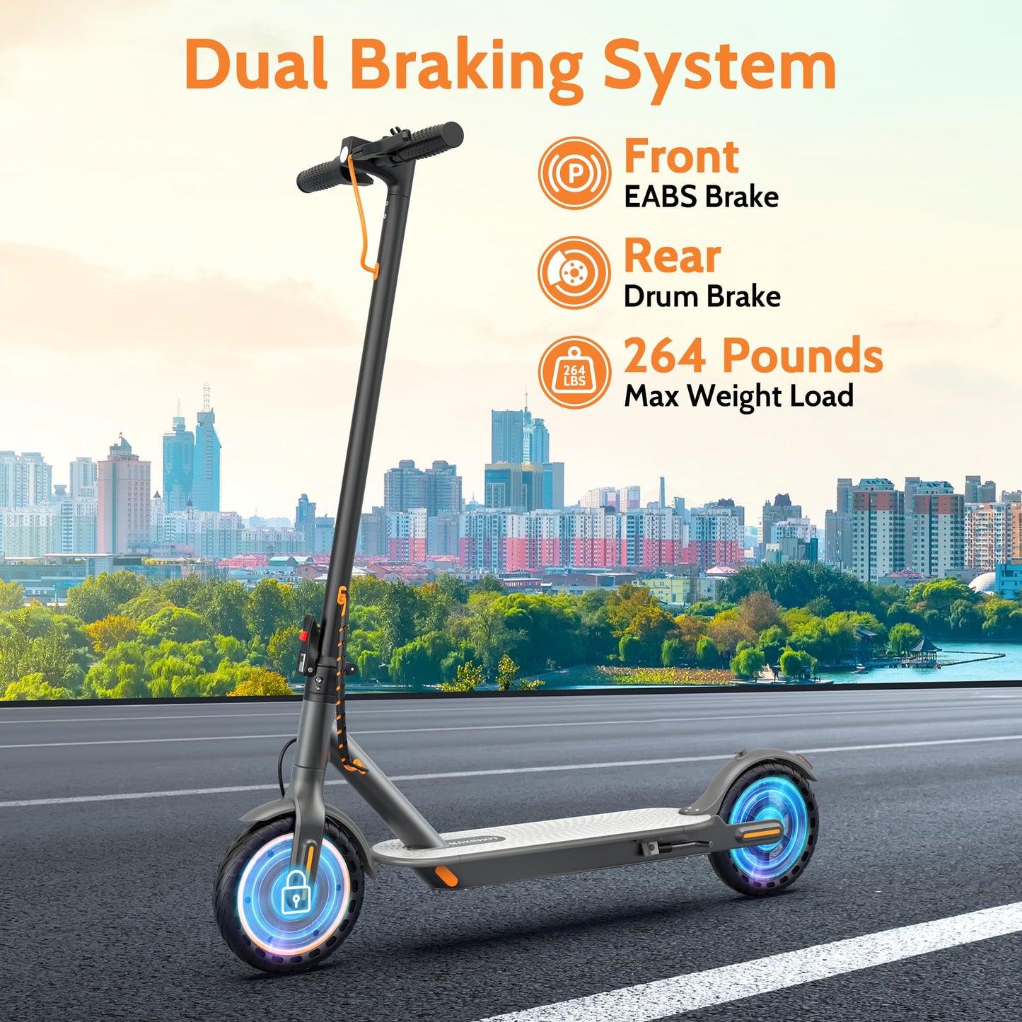 MAXSHOT Electric Scooter for Adults, 8.5/10/14" Tires, 19/22Mph, 350W/500W Motor, 21-28 Miles Range, Folding E-Scooter with Dual Suspension,APP(V1/SPRO/MAX/PRO/X1/X1PRO/PR)