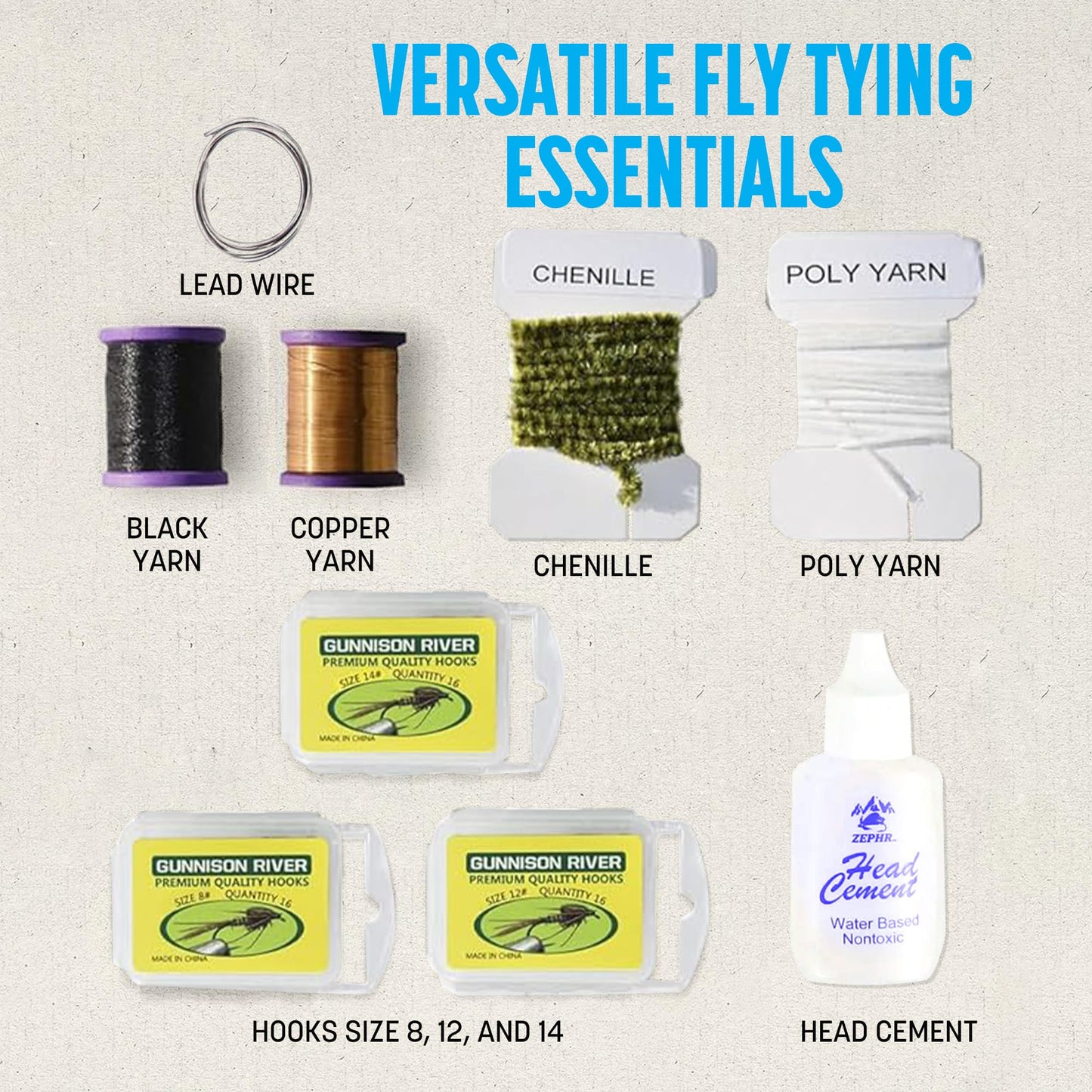 CREATIVE ANGLER Deluxe Fly Tying Kit - Complete Tools Kit, Ideal for Beginners and Pros, Includes Feathers, Vice, Bobbin, Rotary Tool