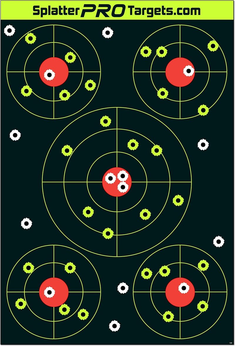 12x18 Splatter Targets - Bright Impact Visuals for Instant Shot Feedback | Perfect for Shooting Practice