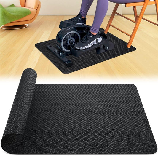 TOBWOLF Upgraded Double-Sided Non-Slip Workout Mat for Under Desk Elliptical, Exercise Mat for Ellipse Leg Exerciser as Seen on TV, Anti-Slip Mat Suitable for Leg Exerciser While Sitting for Seniors