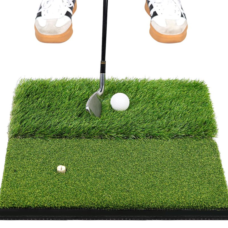BIRDIEBLAST Premium Golf Hitting Mat, 10mm Foam Padding with Rubber Backing Golf Mat, Golf Practice Mat for Indoor and Outdoor Training