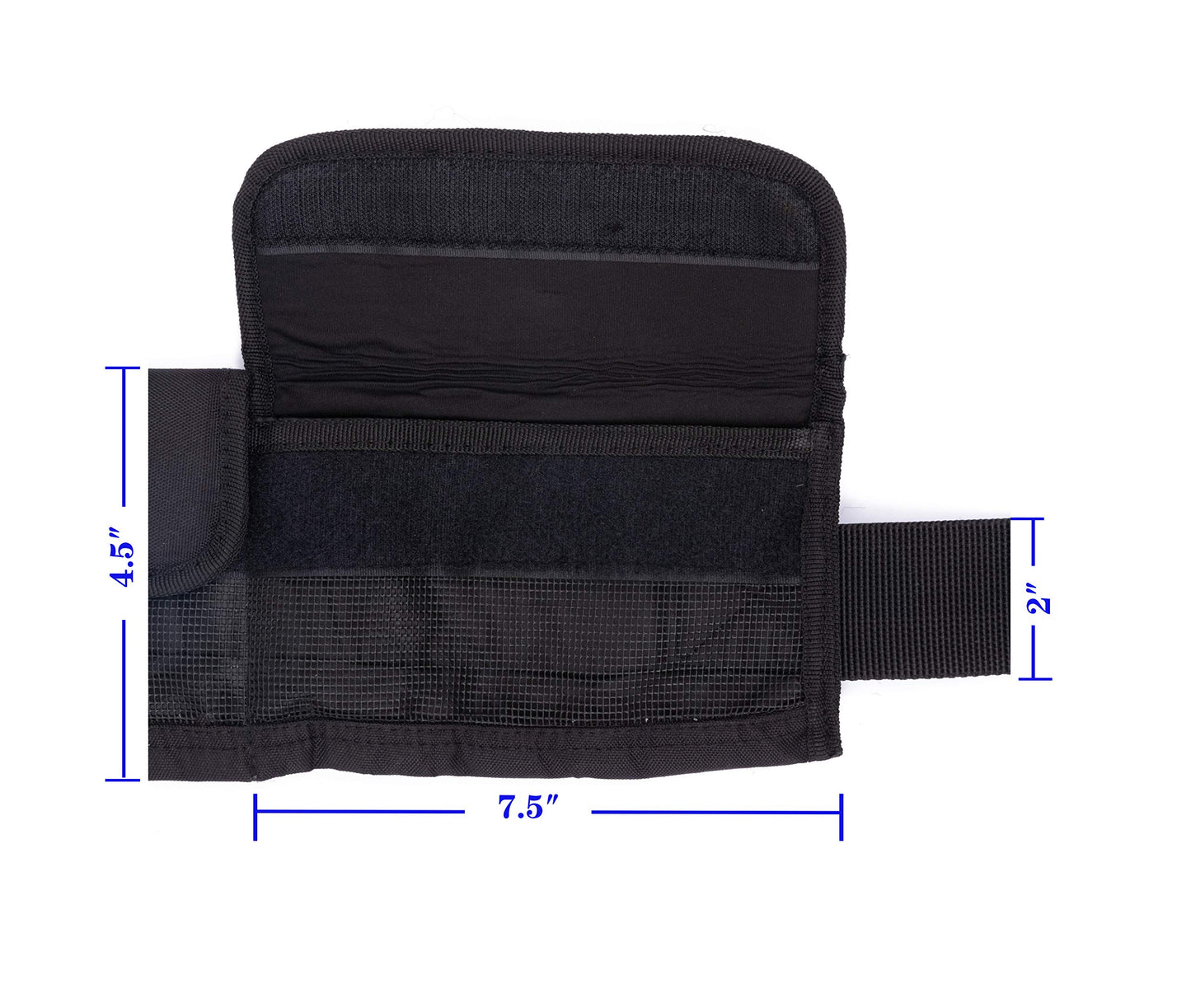 MOOCY 4 Neoprene Pocket Scuba Weight Belt，dive weight belt fit for Waist 32" to 52" - Quick-Release Buckle（Black)