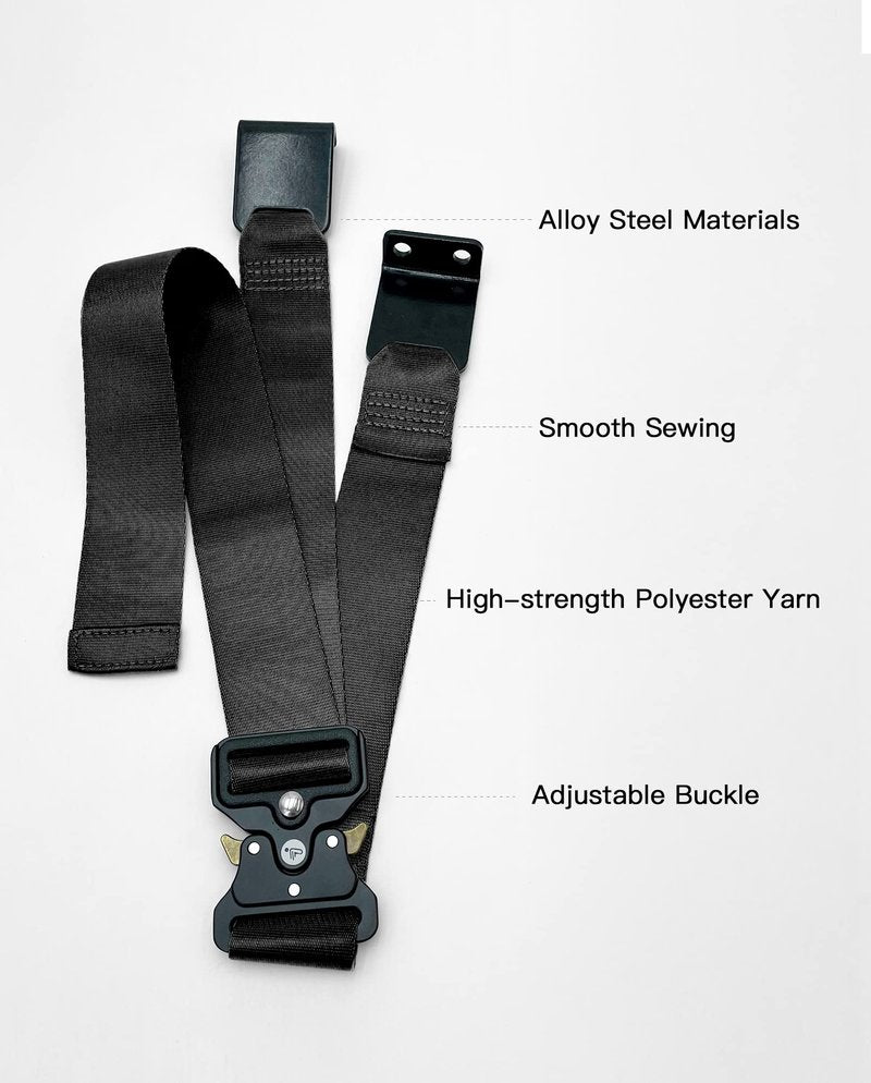 stio Adjustable Gokart Seat Belt for Electric GoKart Kit and Gokart Bundle Compatible with Ninebot by Segway Go Kart Kit Refit Smart Scooter Safety Harness Original Accessories (Black)