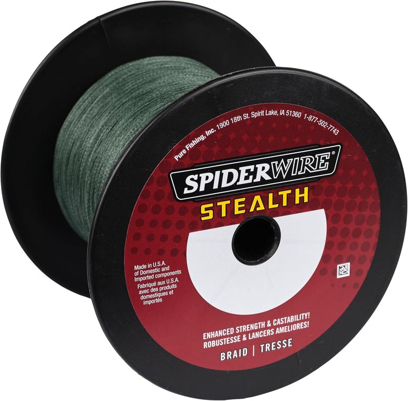 SpiderWire Stealth Braid Fishing Line - Durable, Low-Visibility Design | 300 Yards