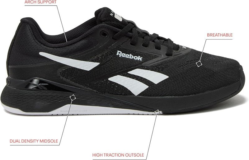 Reebok Nano X5 - Versatile Cross-Training Shoes for Men | Lightweight & Supportive Fit