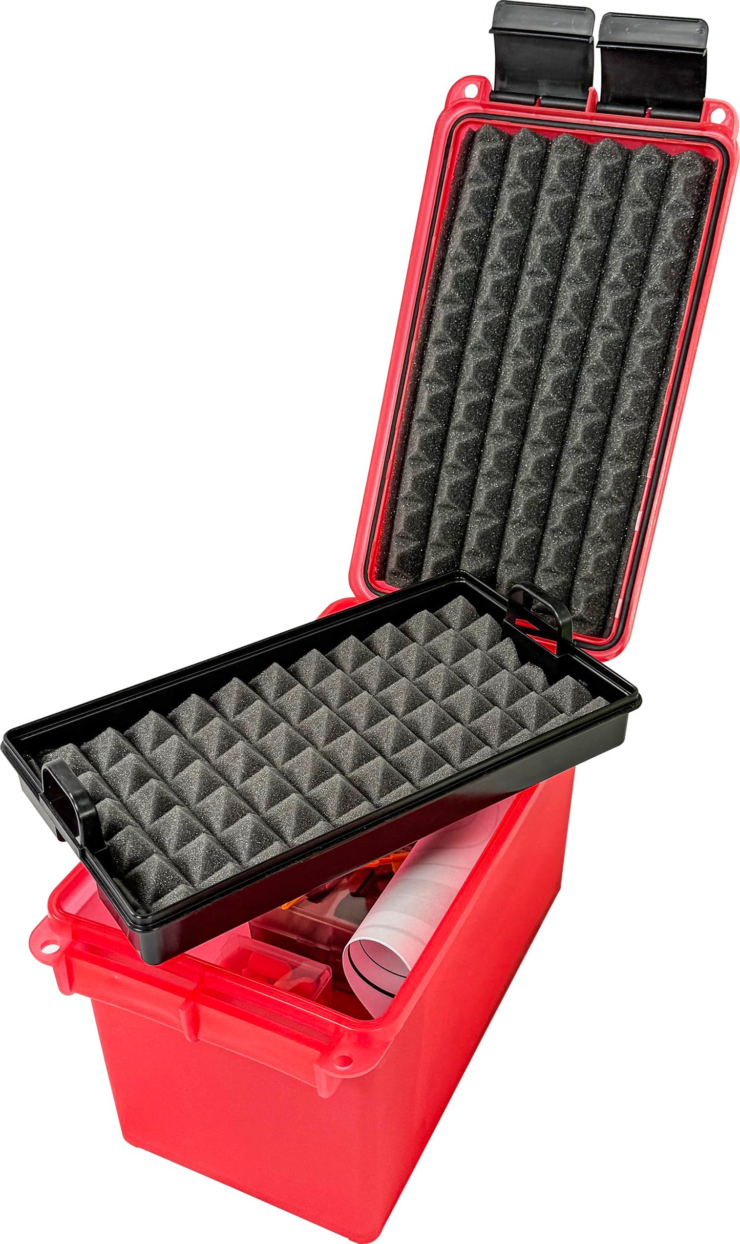 MTM PRK Pistol Range Kit, Water-Resistant O-Ring, Padlock-Tabbed Lid, Handgun Shooting & Cleaning Accessory/Ammo Storage, Gear Organizer, Target & Accessories, Made in USA, Imported Accessories