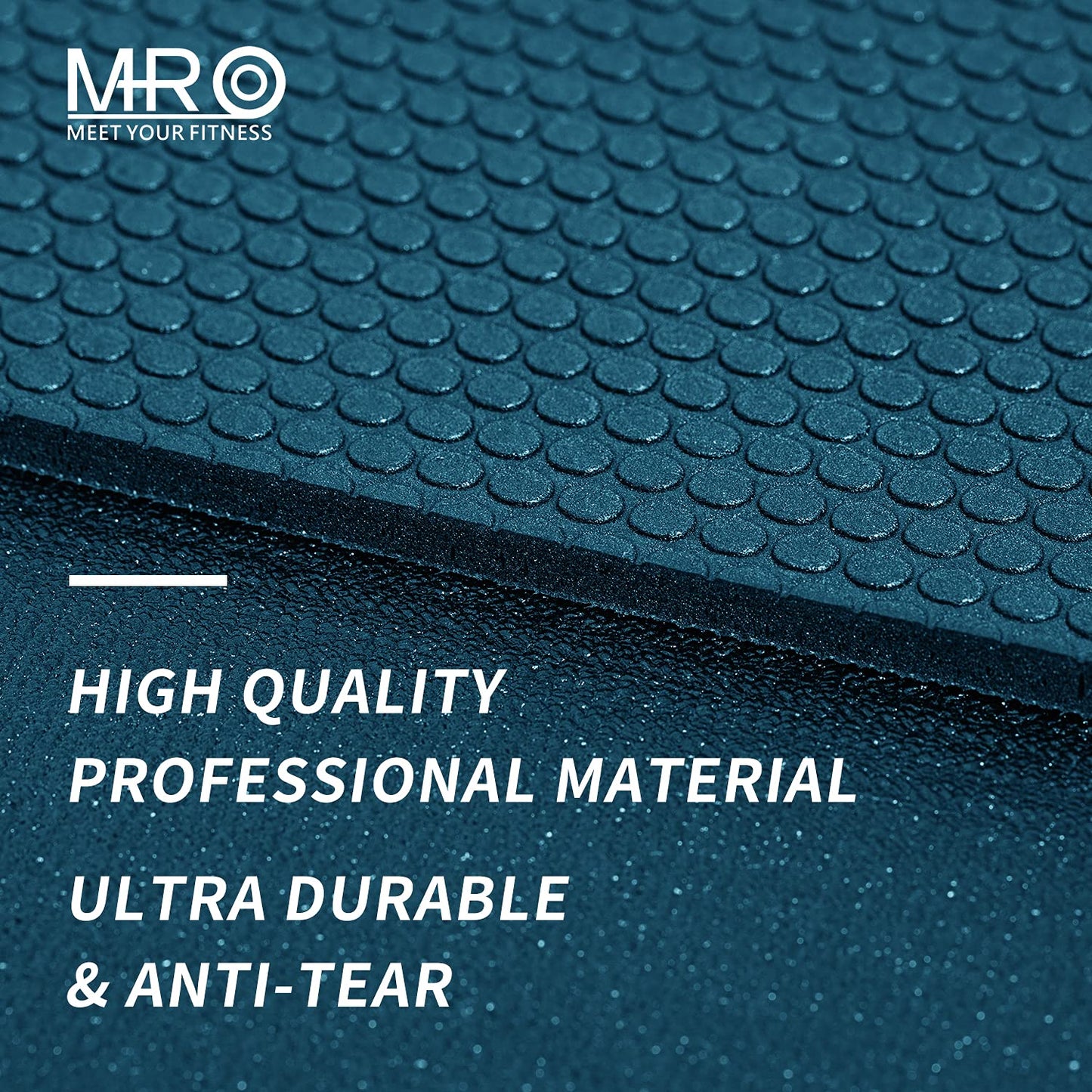 MRO Extra Large Exercise Mat For Home Gym, 15'x6'/12'x6'/9'x6'(7mm) Workout Mats for Gym Flooring, Non-Slip, Extra Thick Durable Cardio Mat, Ideal for Plyo, Weights, MMA, Jump Rope -Shoe Friendly