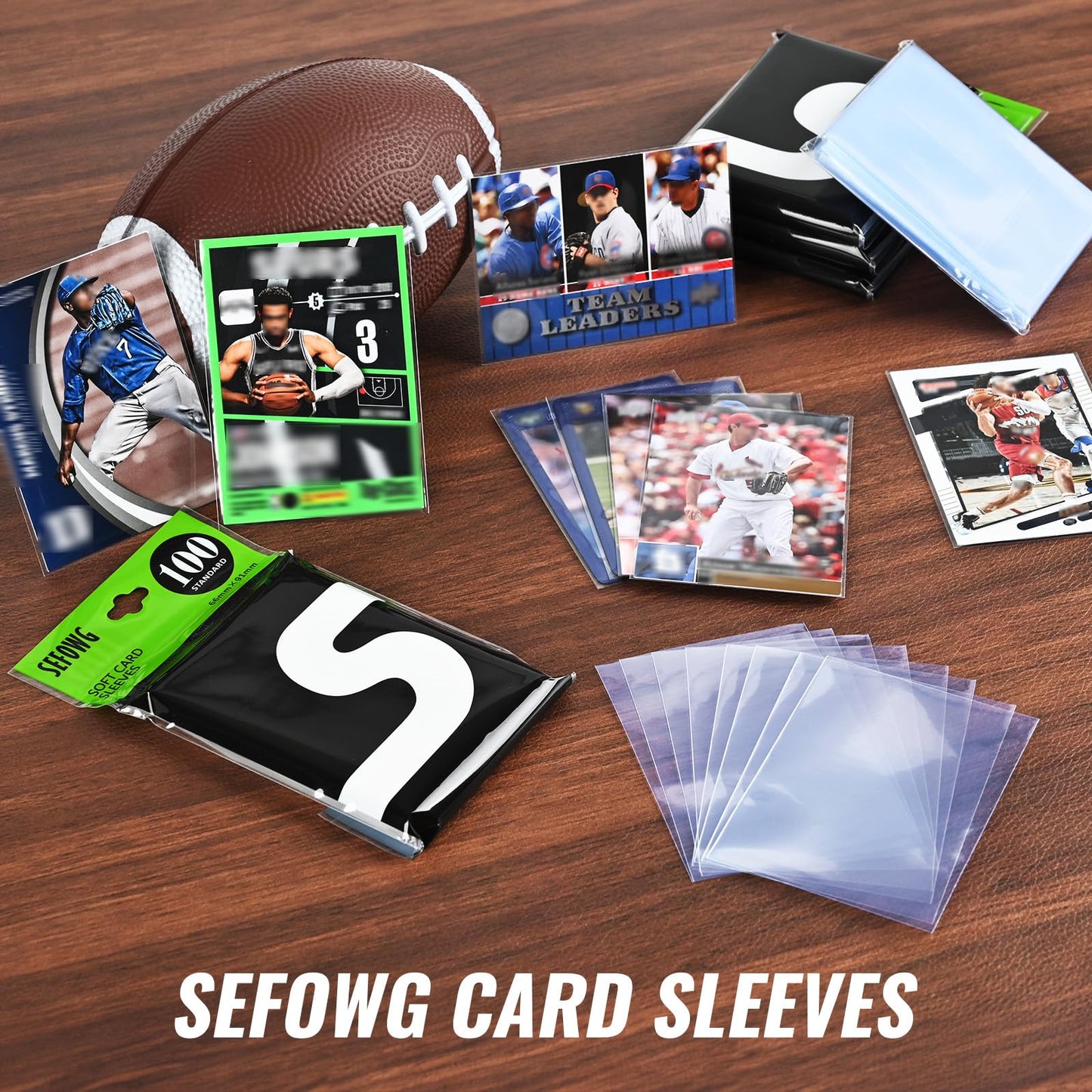 10000ct Clear Card Sleeves for Trading Cards, Baseball Sports Soft Sleeves, Ultra Soft Plastic Card Protector Sleeve for Football, MTG, PKM, Game, Standard Cards