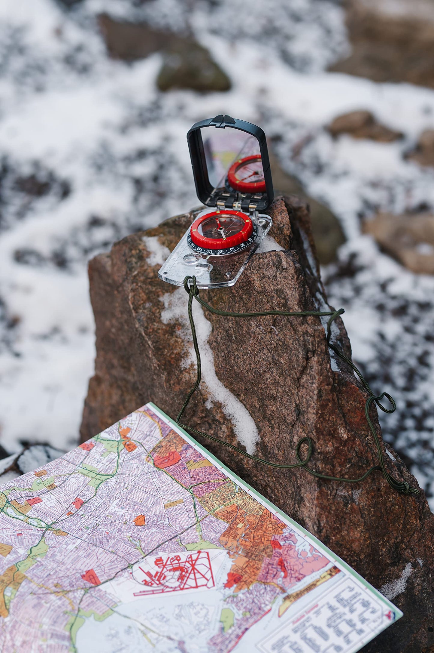 Sighting Compass Mirror Adjustable Declination - Boy Scout Compass Survival Camping | Base Plate Compass Kids Navigation | Orienteering Compass Hiking Map Read Military Compass Backpacking Clinometers