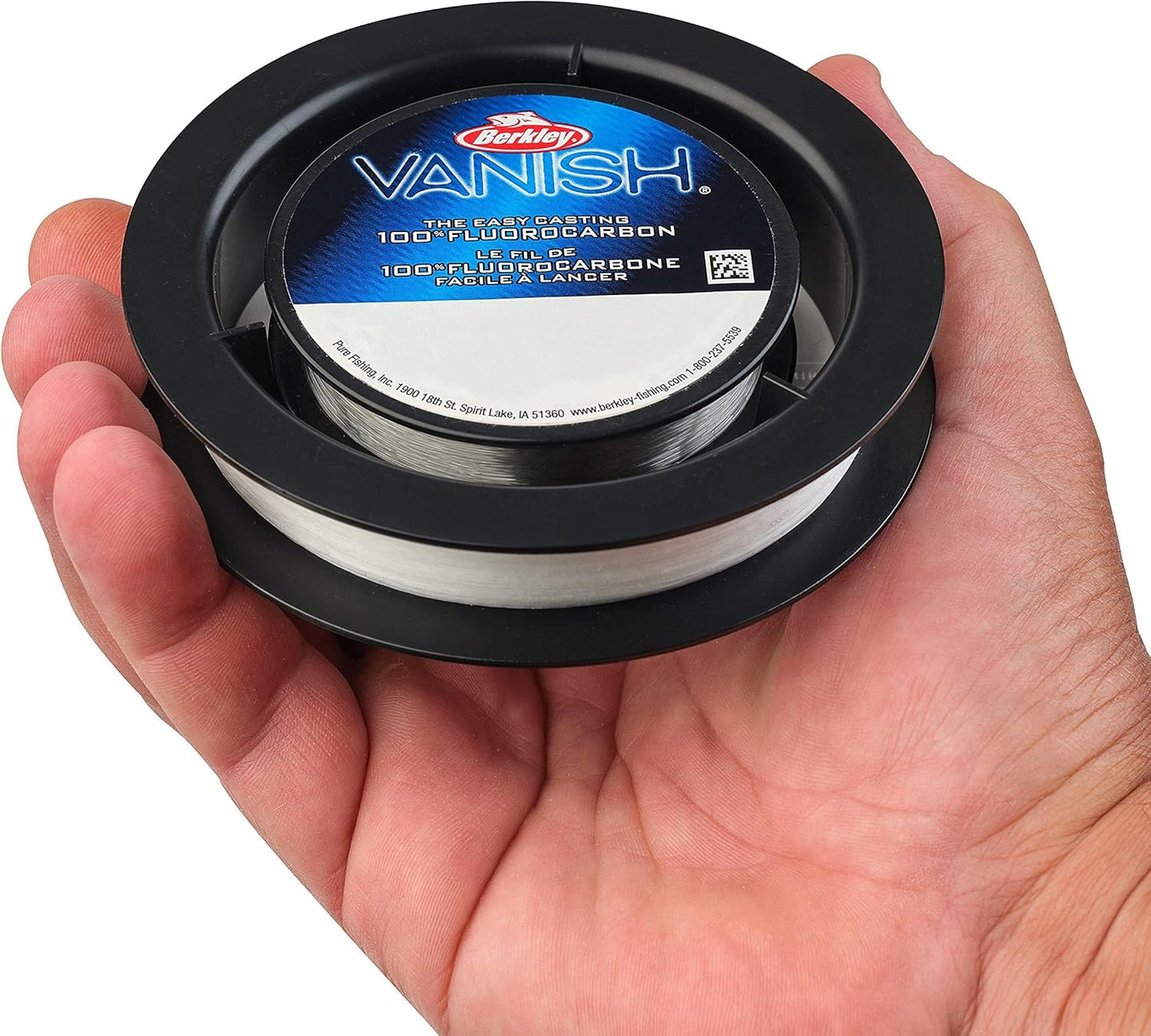 SpiderWire Ultracast Braid - 30lb Translucent Braid with 50lb Clear Fluorocarbon Leader | 164yd/150m Spool