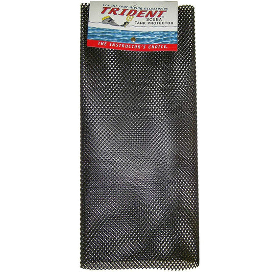 Trident Scuba Tank Reinforced Vinyl Mesh Net Protectors, Black