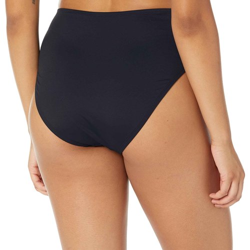 La Blanca Women's Standard Island Goddess High Waist Pant Bikini Swimsuit Bottom, Black, 16