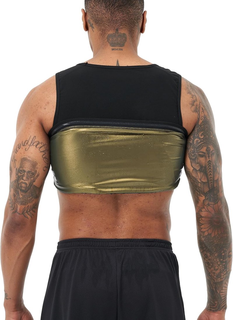 Men's Sauna Sweat Vest - Compression Workout Tank Top for Enhanced Performance | Fitness Training Gear