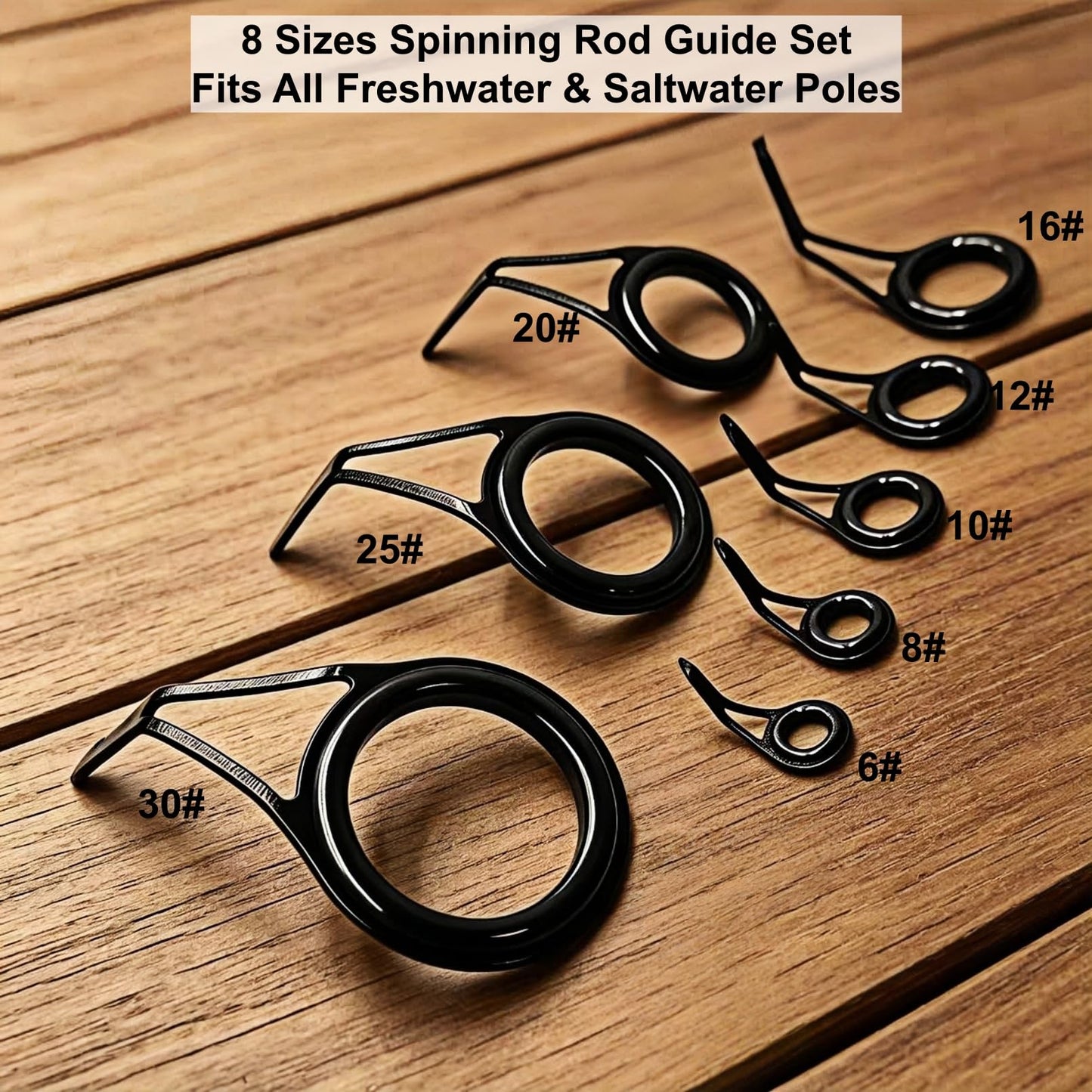 Fishing Rod Repair Kit with Rod Wrapping Machine Complete Size Pole Guides