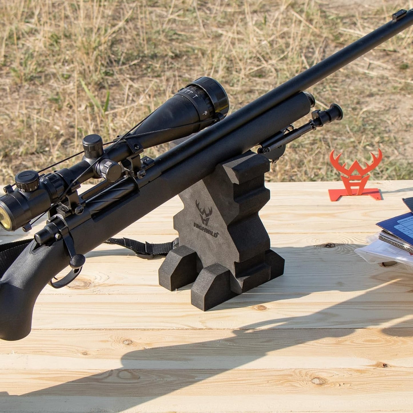 Highwild Shooting Foam Rest - X-Block Bench Rest for Stability | Portable and Lightweight Design