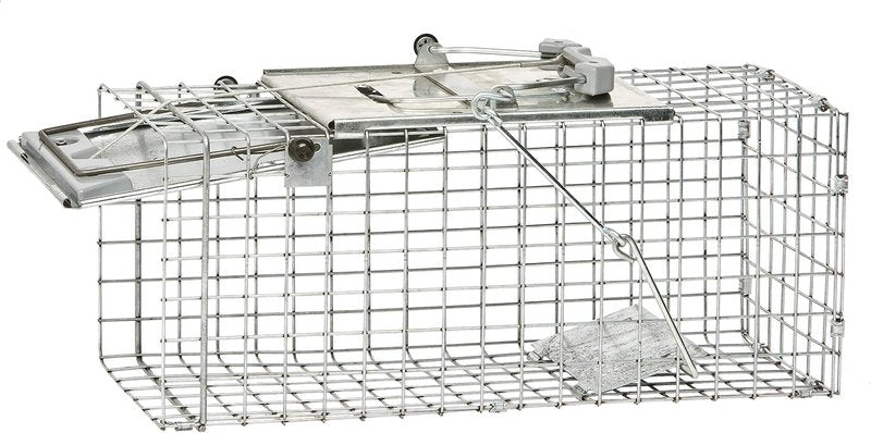 Humane Live Animal Trap - Easy-Set 1-Door Design for Squirrels, Rabbits & Skunks | Durable Steel Construction