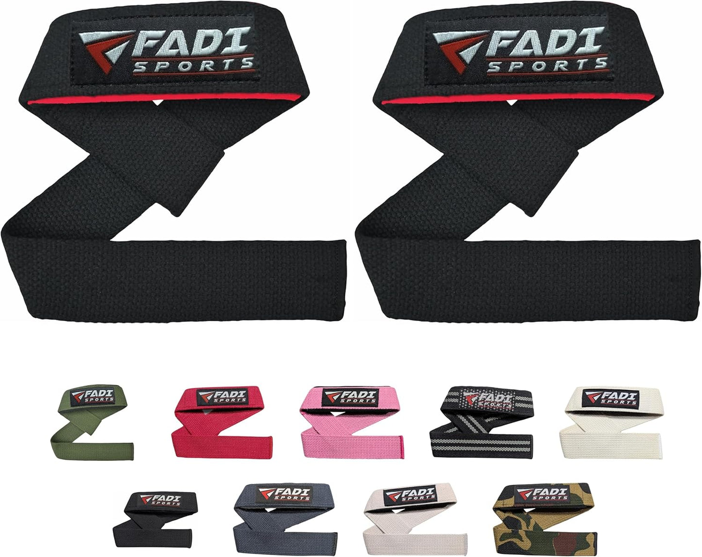 Lifting Wrist Straps - 24 Inch Cotton with 5mm Padded Neoprene for Weightlifting & Deadlifts | Grip Support for Men & Women
